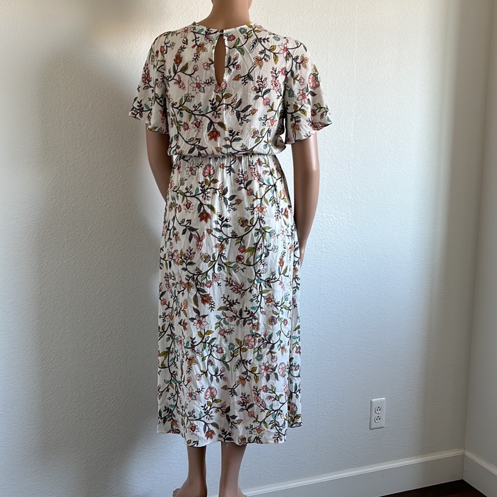 LOTS OF LOVE Women Short Sleeve Bell Sleeve High Low Maxi Dress Size L NWT - Picture 4 of 6